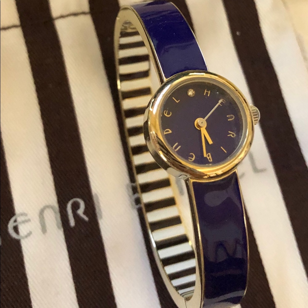 Henri Bendel Cobalt Blue bracelet watch